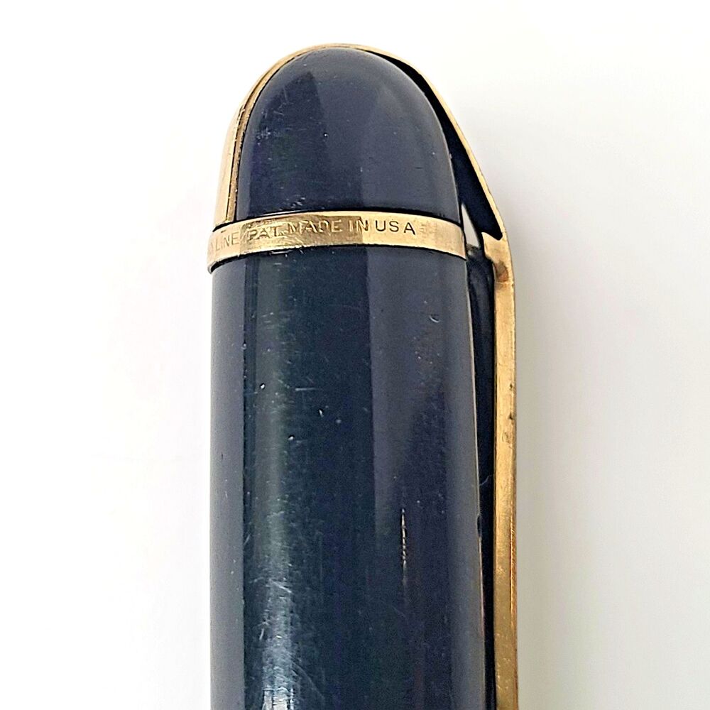 14k Gold Nib Vintage Eversharp Skyline Fountain Pen Black USA - READ! AS-IS! - Picture 9 of 9